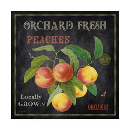 Trademark Fine Art Jean Plout 'Orchard Fresh Peaches' Canvas Art, 14x14 ALI37361-C1414GG